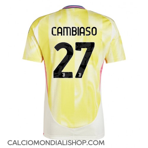 Maglie da calcio Juventus Andrea Cambiaso #27 Seconda Maglia 2024-25 Manica Corta